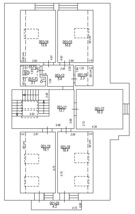 Māja Vāverēni - 1. stāva plānojums