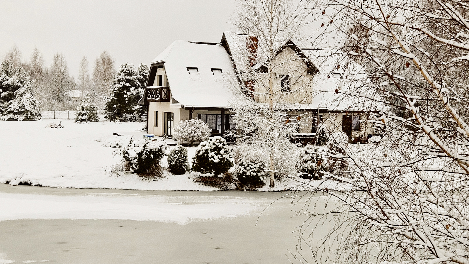 Māja Vāverēni - māja ziemā