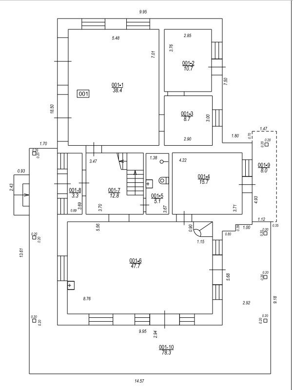 Māja Vāverēni - 2. stāva plānojums